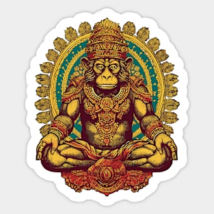 Ape - Monkey King - Guardian - Meditation - pos Sticker